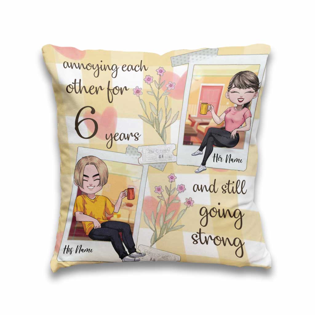 All Of Me Loves - Personalized Couple Throw Pillow