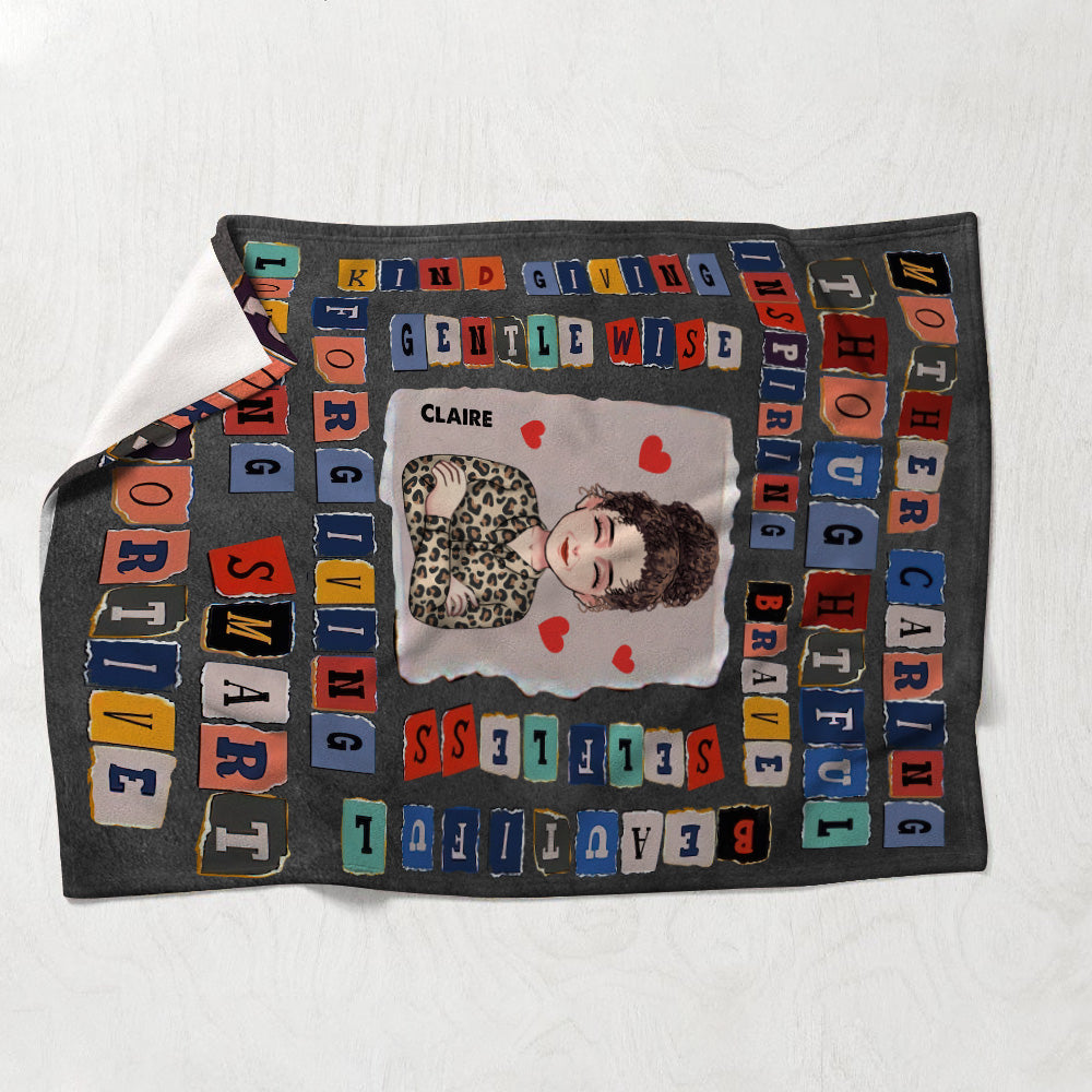 Mother Loving Beautiful - Personalized Mother's Day Mother Blanket