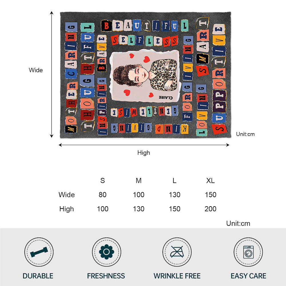 Mother Loving Beautiful - Personalized Mother's Day Mother Blanket