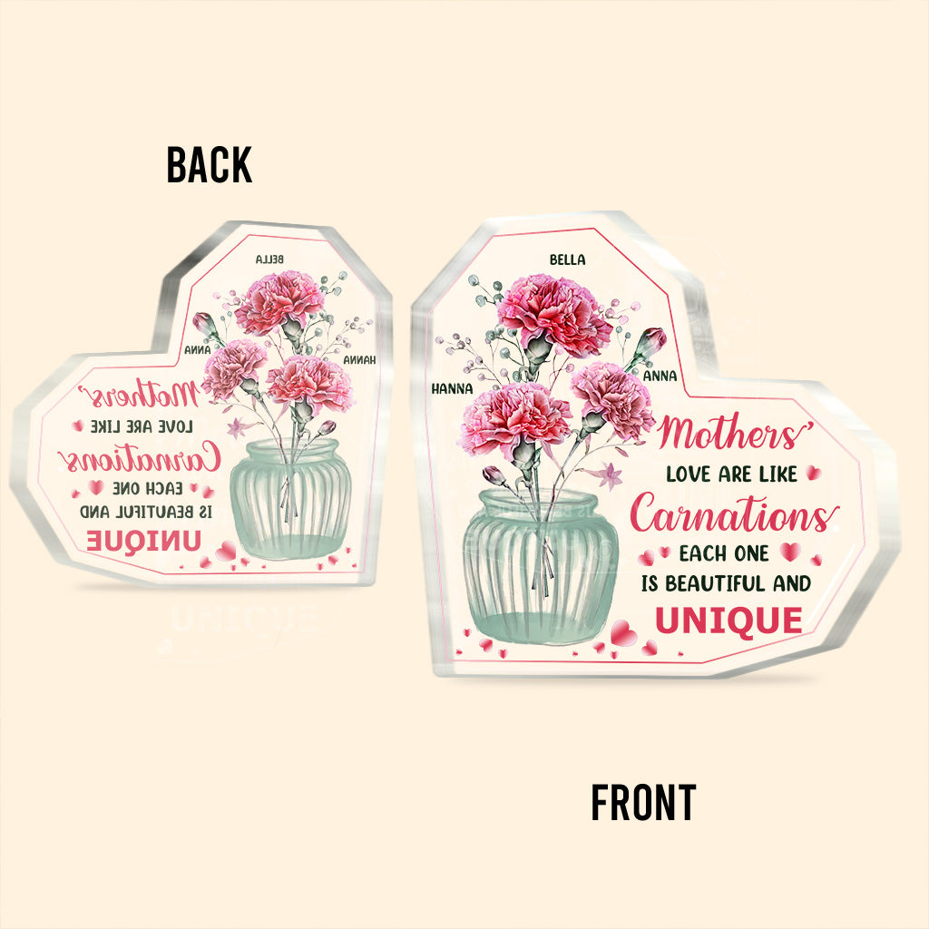 Mothers' Love - Personalized Mother's Day Mother Custom Shaped Acrylic Plaque