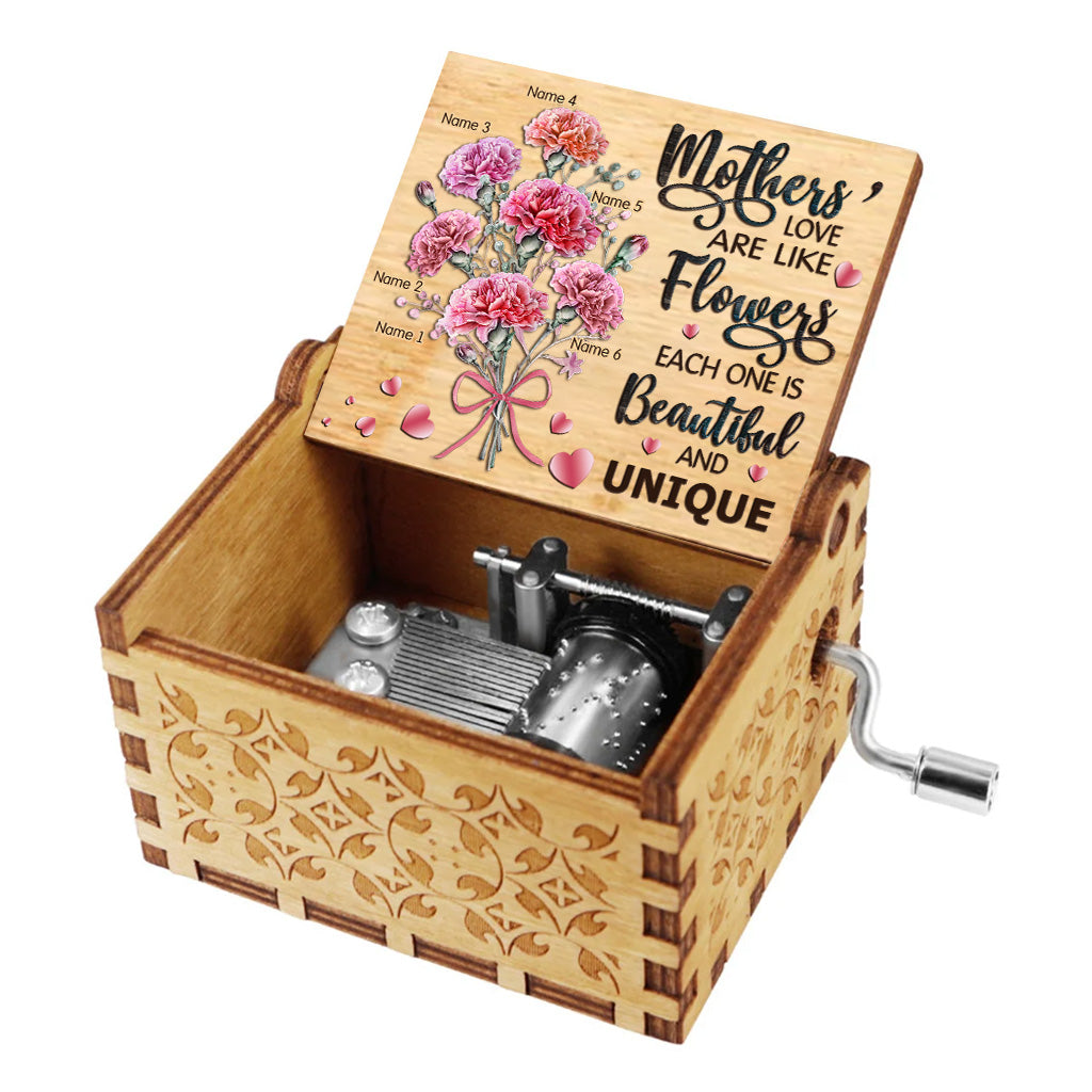 Mothers' Love - Personalized Mother's Day Mother Hand Crank Music Box