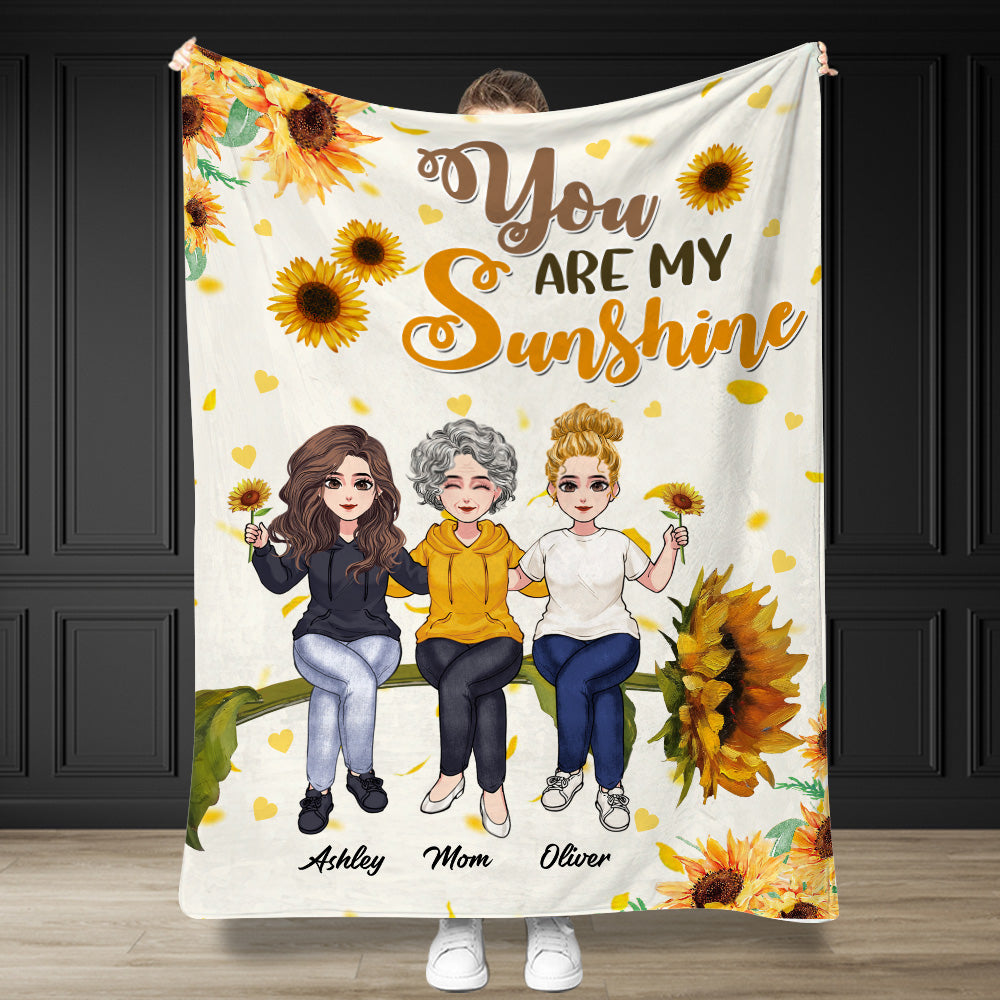 You Are My Sunshine - Personalized Mother's Day Mother Blanket