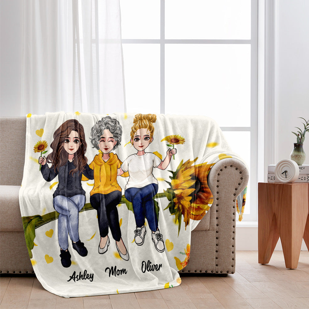 You Are My Sunshine - Personalized Mother's Day Mother Blanket