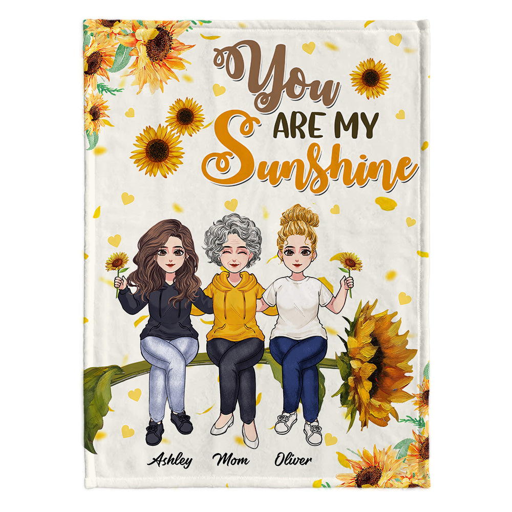 You Are My Sunshine - Personalized Mother's Day Mother Blanket
