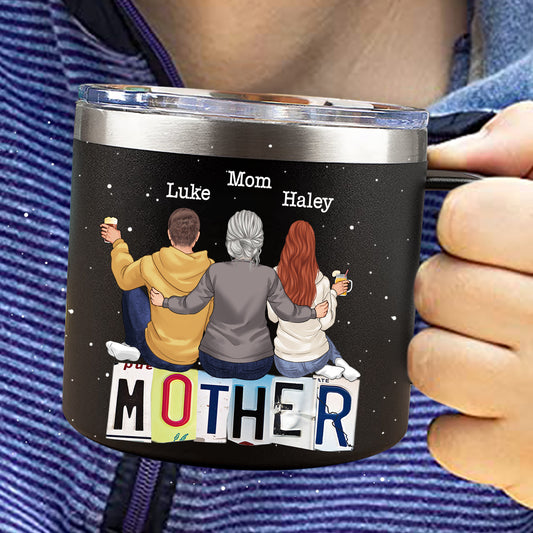 To Me You Are The World - Personalized Mother's Day Father’s Day Insulated Coffee Mug Travel Tumbler
