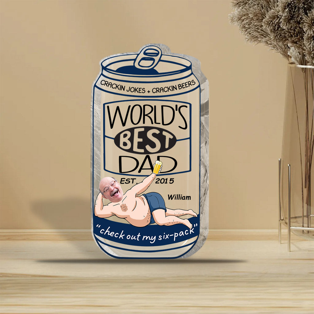 World's Best Dad - Personalized Father's Day Father Custom Shaped Acrylic Plaque