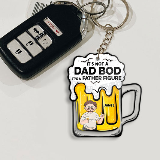 It's Not A Dad Bod - Personalized Father Transparent Keychain