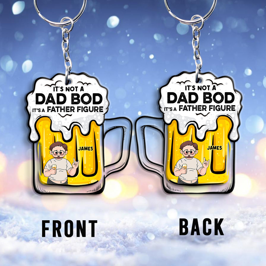 It's Not A Dad Bod - Personalized Father Transparent Keychain