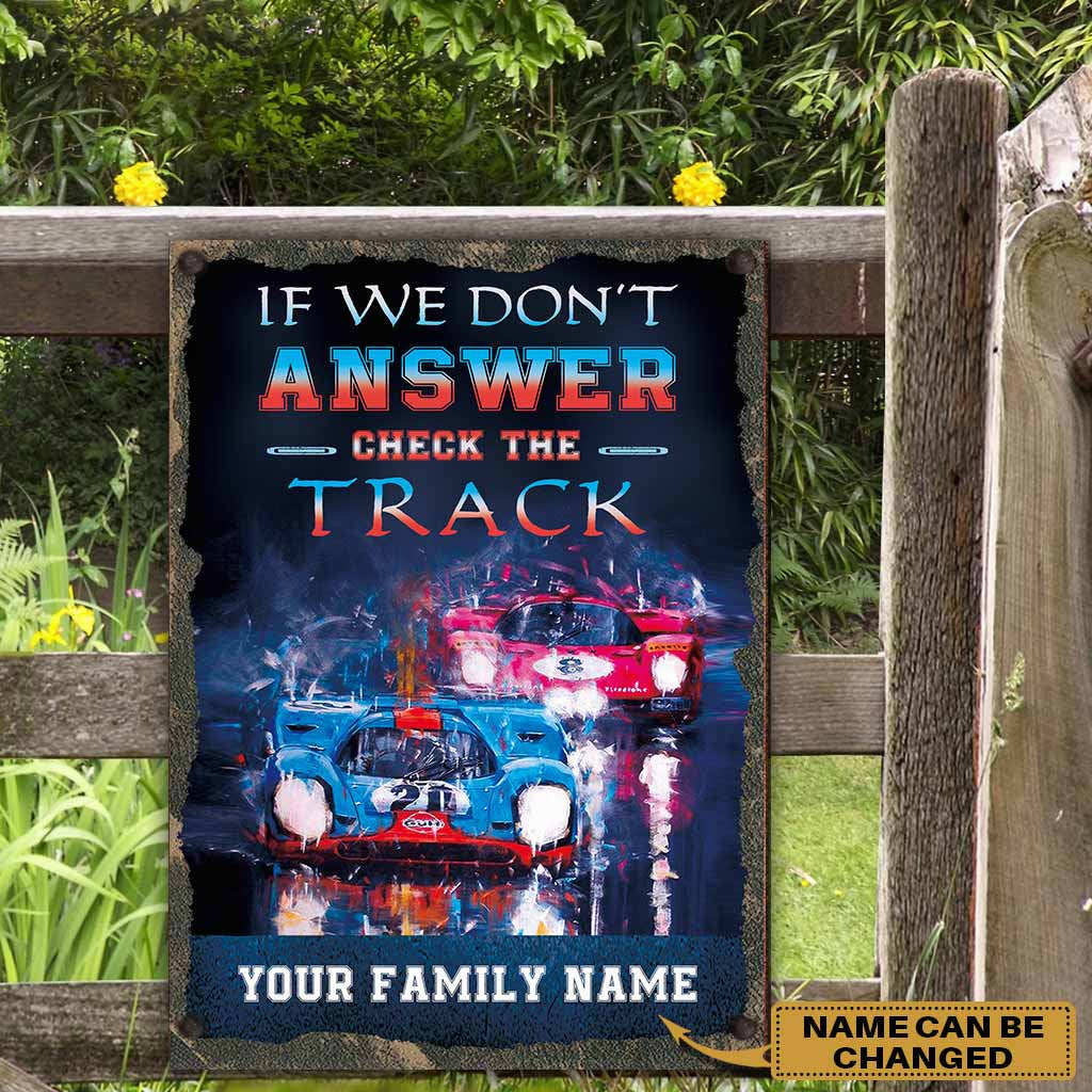 If We Don't Answer - Racing Personalized Rectangle Metal Sign