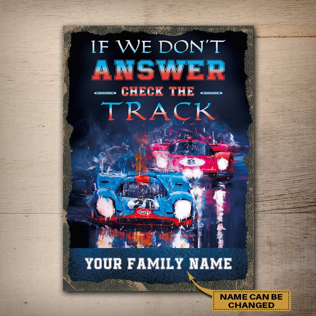 If We Don't Answer - Racing Personalized Rectangle Metal Sign