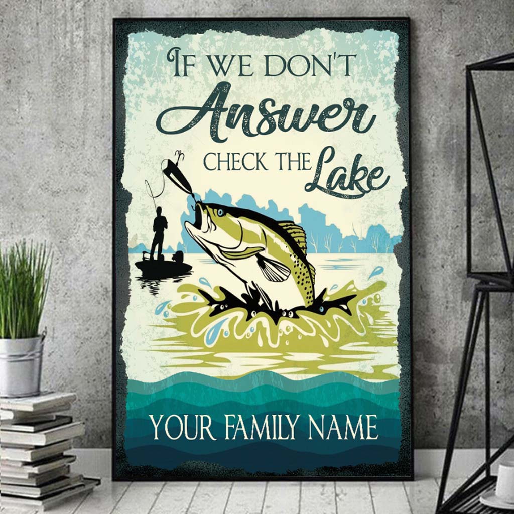 If We Don't Answer - Fishing Personalized Rectangle Metal Sign