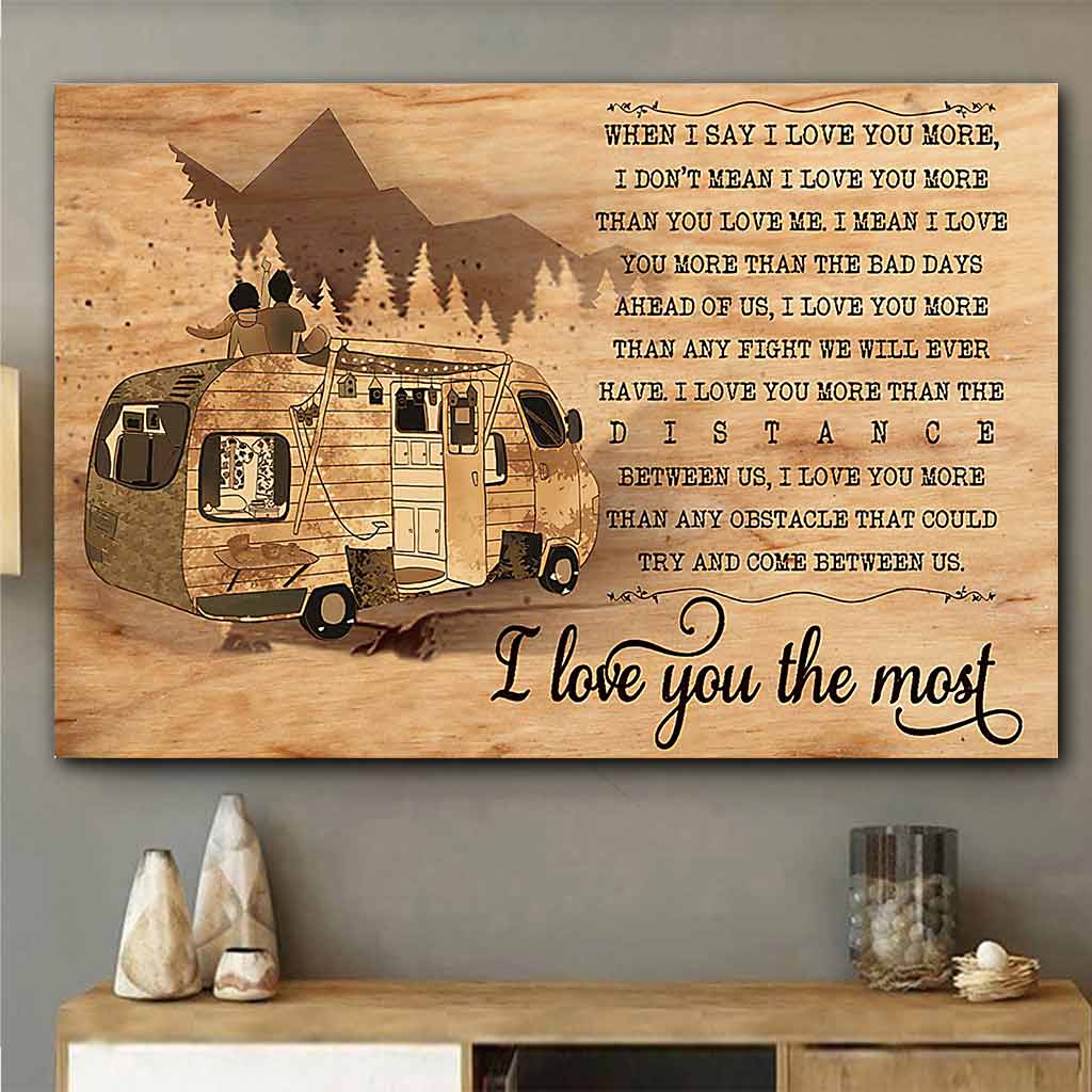 Je t'aime plus que tout - Affiche de camping 112021