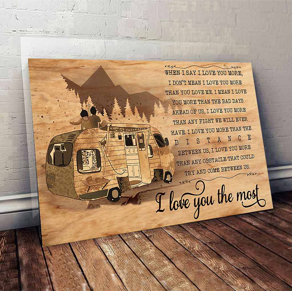 Je t'aime plus que tout - Affiche de camping 112021