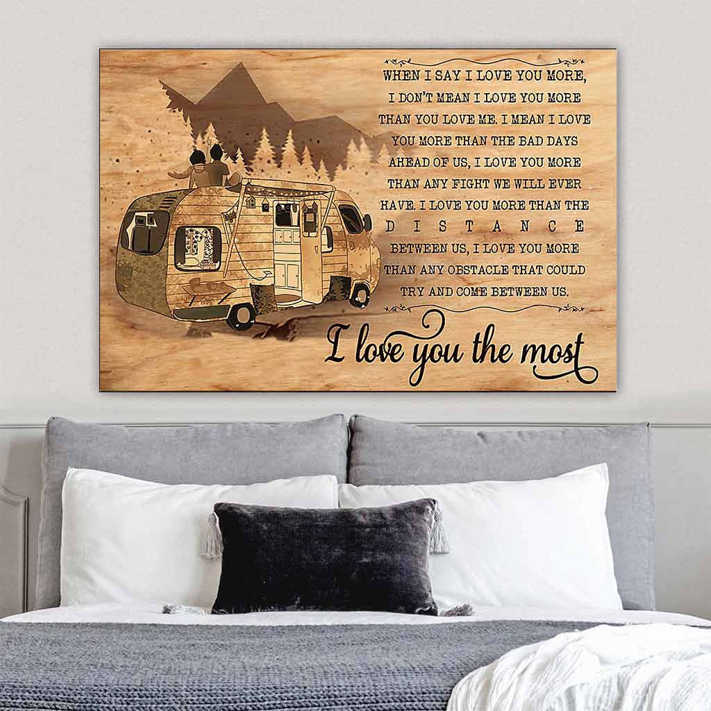 Je t'aime plus que tout - Affiche de camping 112021