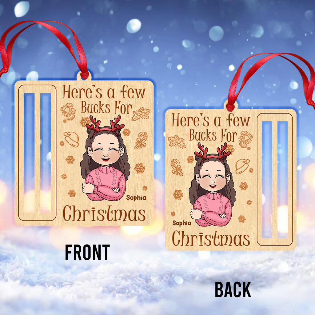 Few bucks for Christmas - Gift for grandma - Personalized Ornament