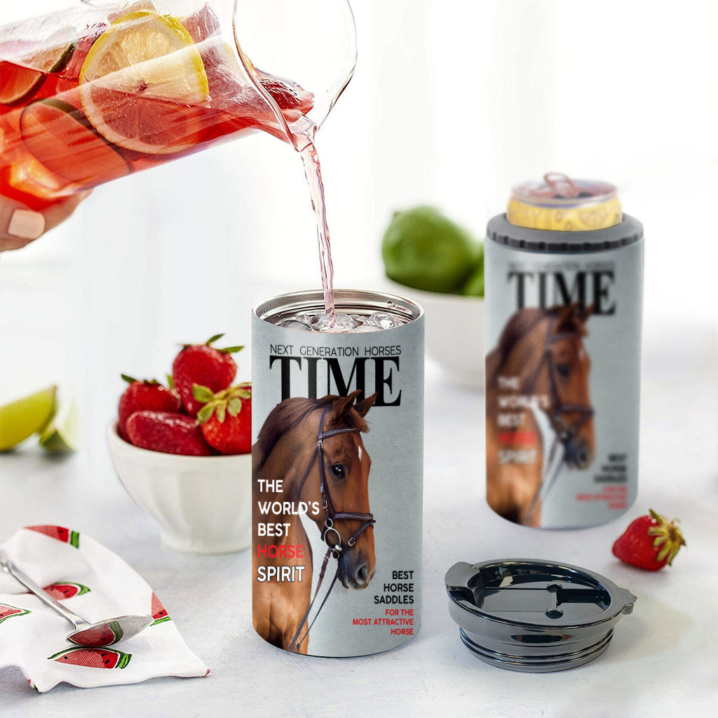 Couvertures de magazines - Refroidisseur de canettes personnalisé pour chevaux
