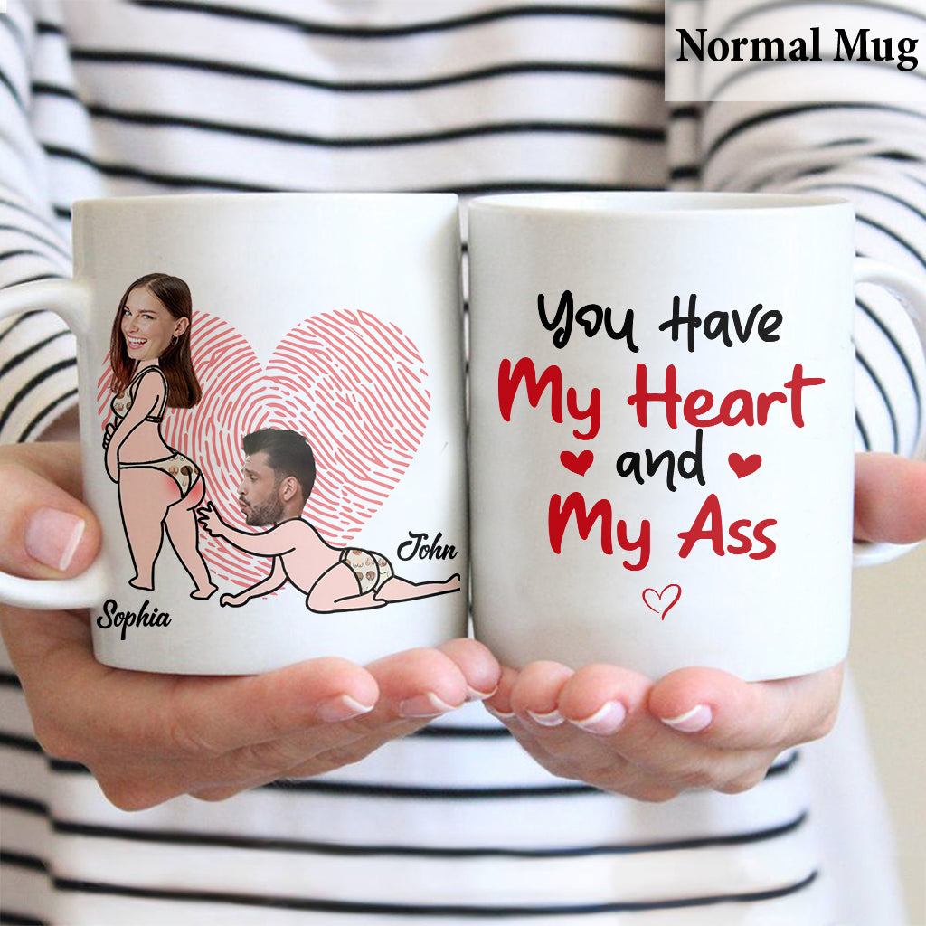 You Have My Heart - Personalized Couple Mug