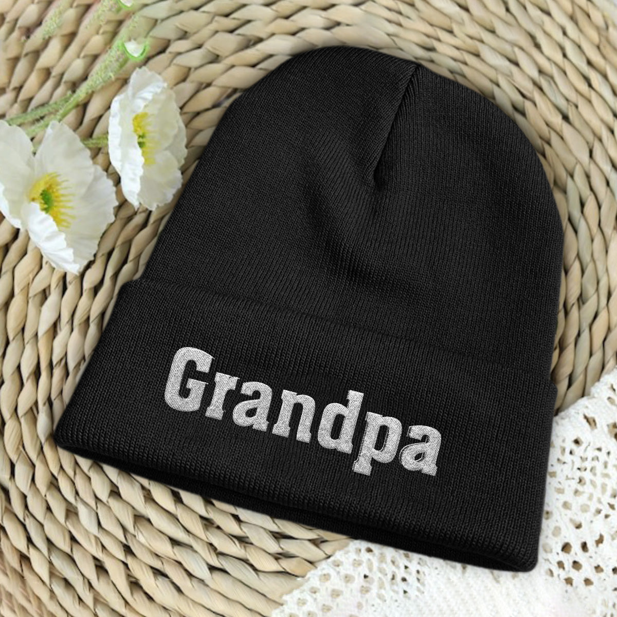 Personalisierte Opa-Mütze mit Stickerei – Individueller Name