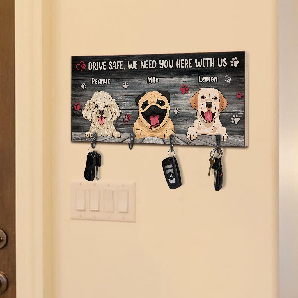 Conduisez prudemment - Porte-clés personnalisé pour chien