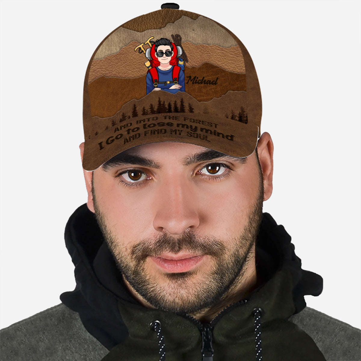 Wandern ohne Haarstyling – Personalisierte klassische Wandermütze