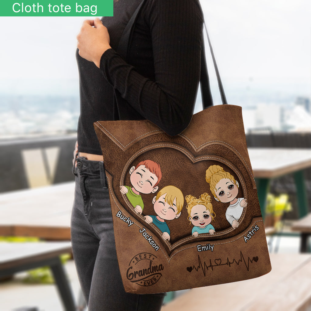 Best Grandma Ever - Personalized Grandma Tote Bag