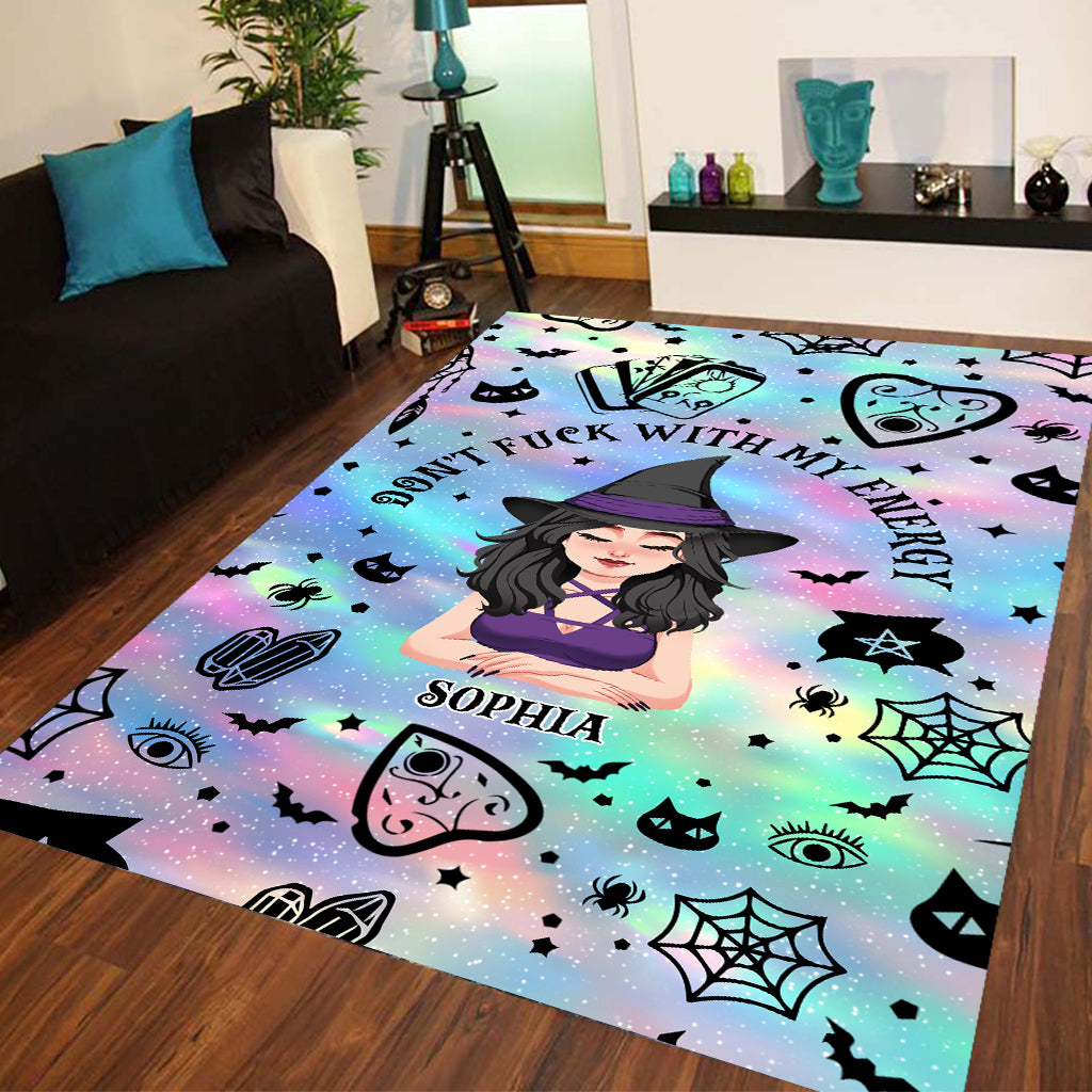 Don't F With My Energy - Personalized Witch Rug