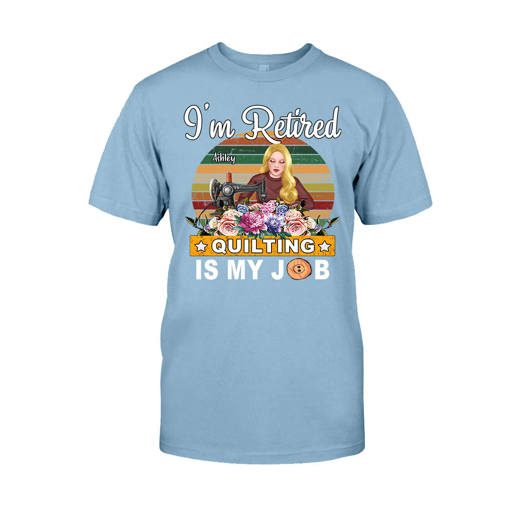 Quilten ist mein Beruf – Personalisiertes Quilt-T-Shirt und Hoodie