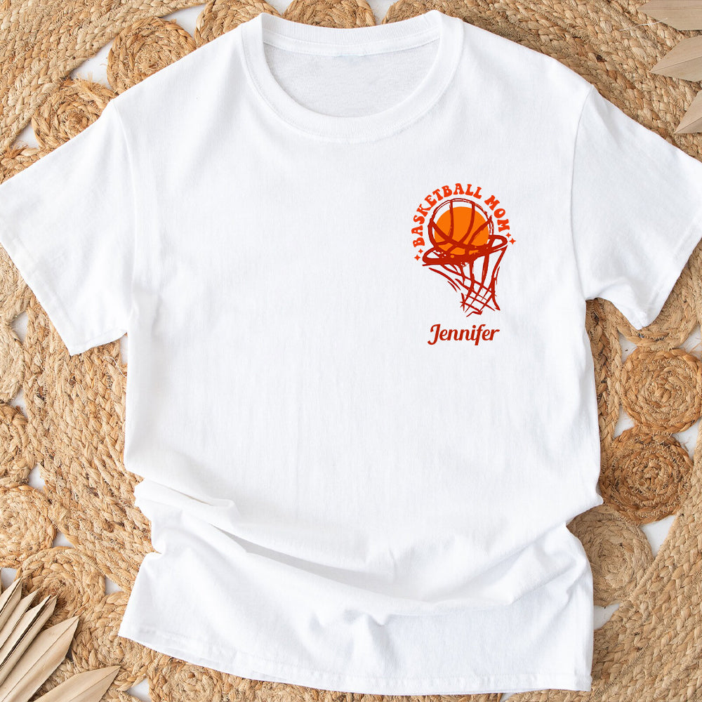 Basketball-Mama – Personalisiertes Basketball-T-Shirt und Hoodie