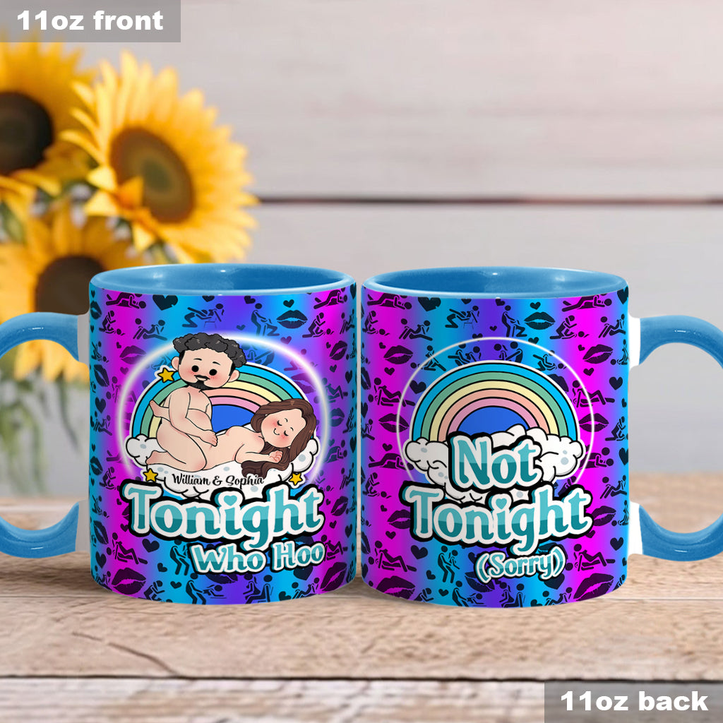 Heute Abend Who Hoo - Personalisierte Tasse für Paare