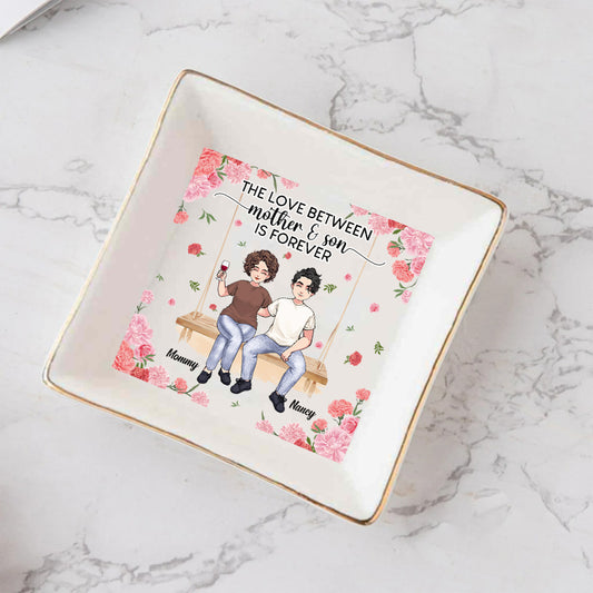 Mother And Daughter - Gift for mom, daughter, son - Personalized Jewelry Dish