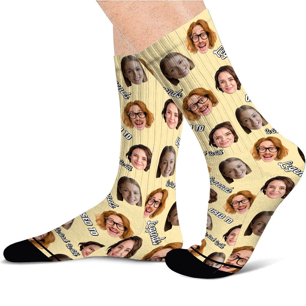 Ich habe mit Legenden zusammengearbeitet – personalisierte Kollegensocken