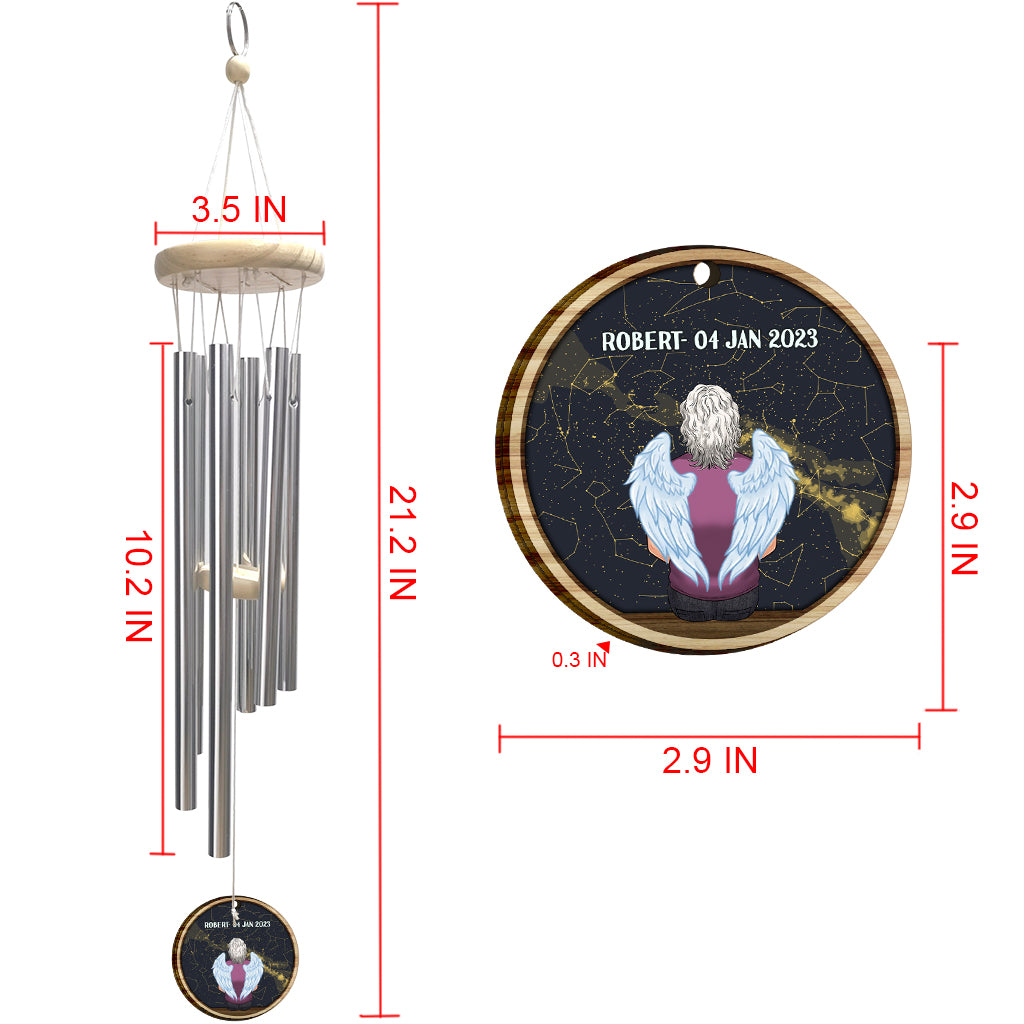 When I Look At The Stars - Personalized Memorial Wind Chime