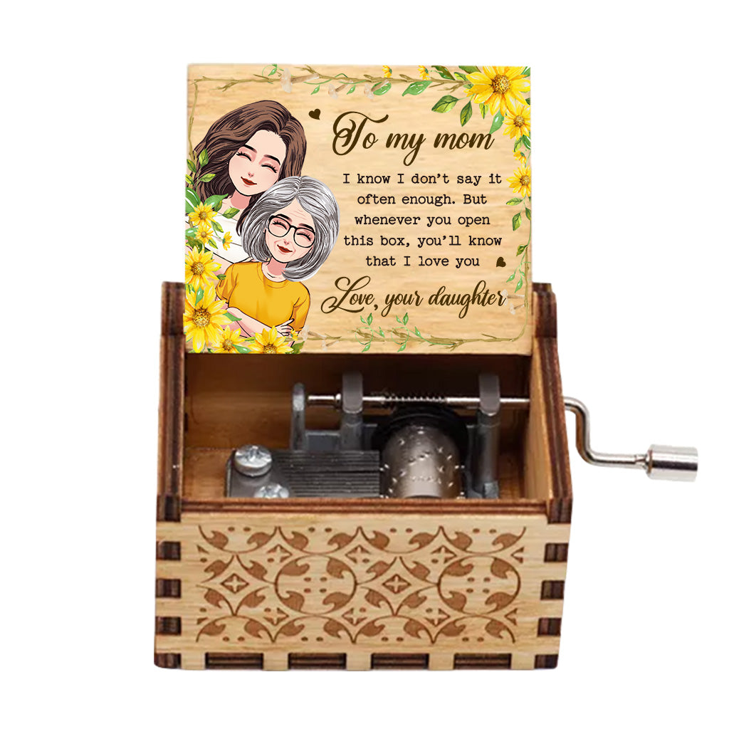 Whenever You Open - Personalized Mother's Day Mother Hand Crank Music Box