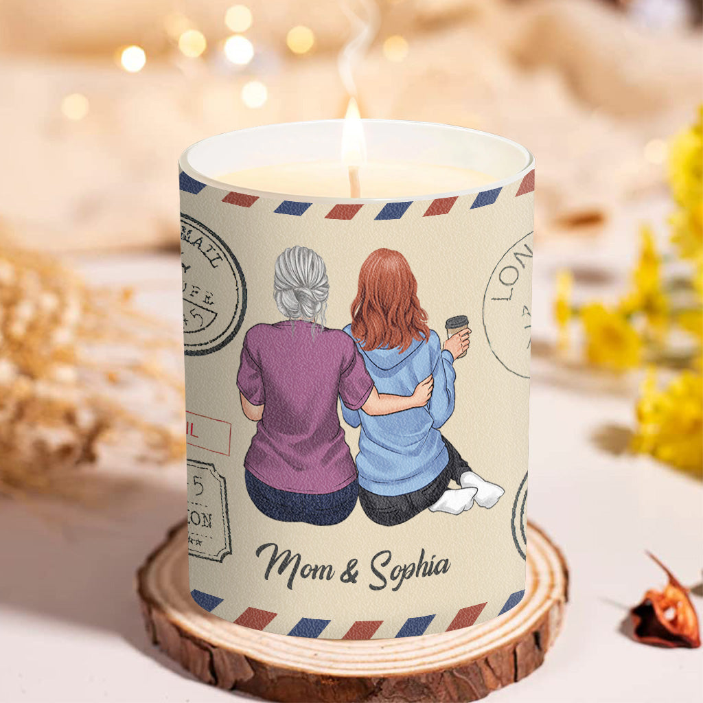 You Are My Sunshine - Personalized Mother's Day Mother Candle With Wooden Lid