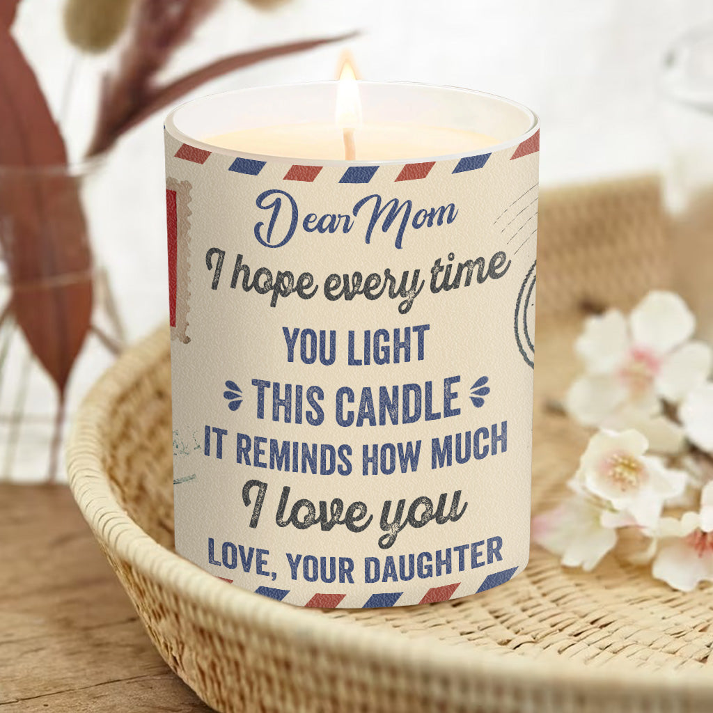 You Are My Sunshine - Personalized Mother's Day Mother Candle With Wooden Lid