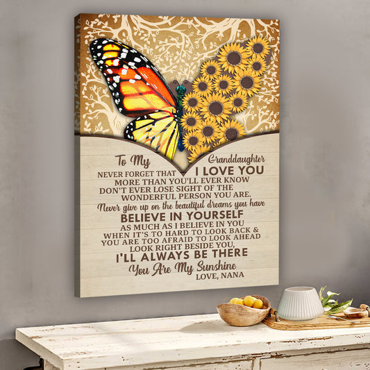 You Are My Sunshine - Personalized Grandma Canvas And Poster