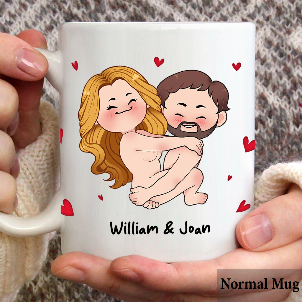 I Just Want To Touch It - Personalized Couple Mug