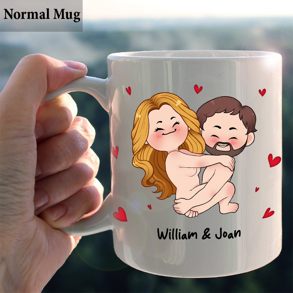 I Just Want To Touch It - Personalized Couple Mug