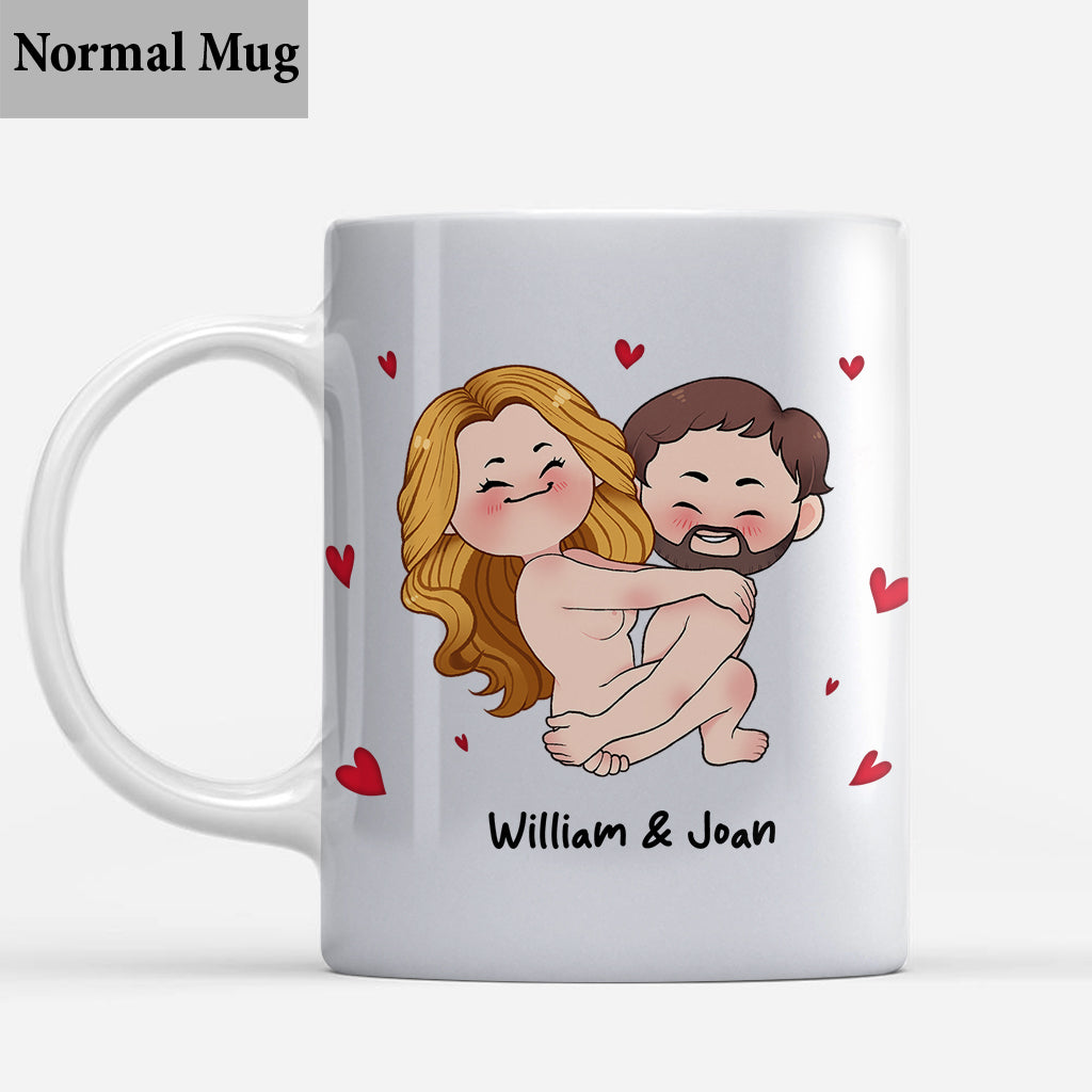 I Just Want To Touch It - Personalized Couple Mug