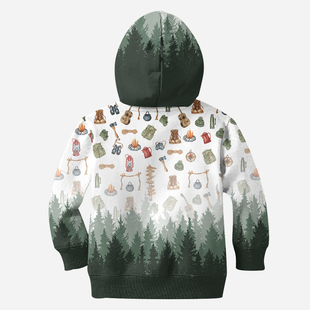 J'adore le camping - T-shirt de camping personnalisé intégral