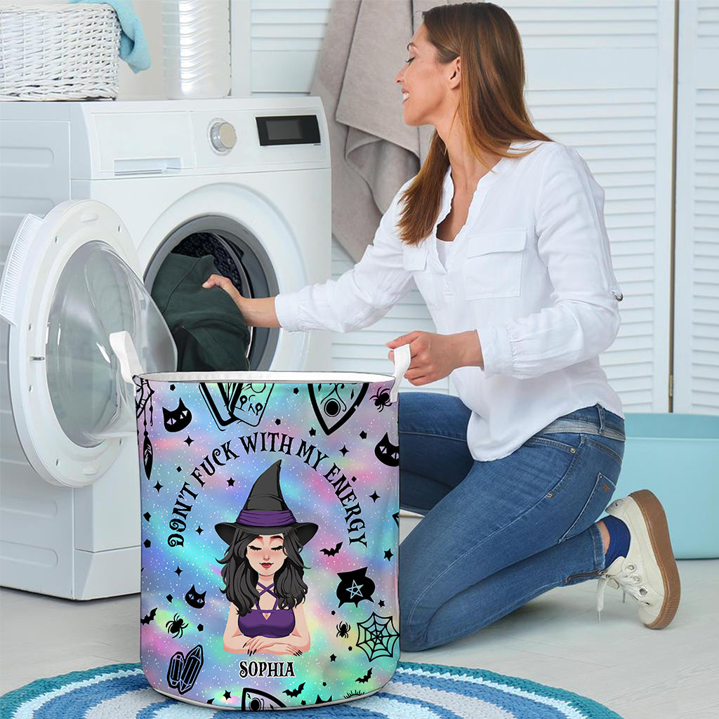 Don't F With My Energy - Personalized Witch Storage Basket