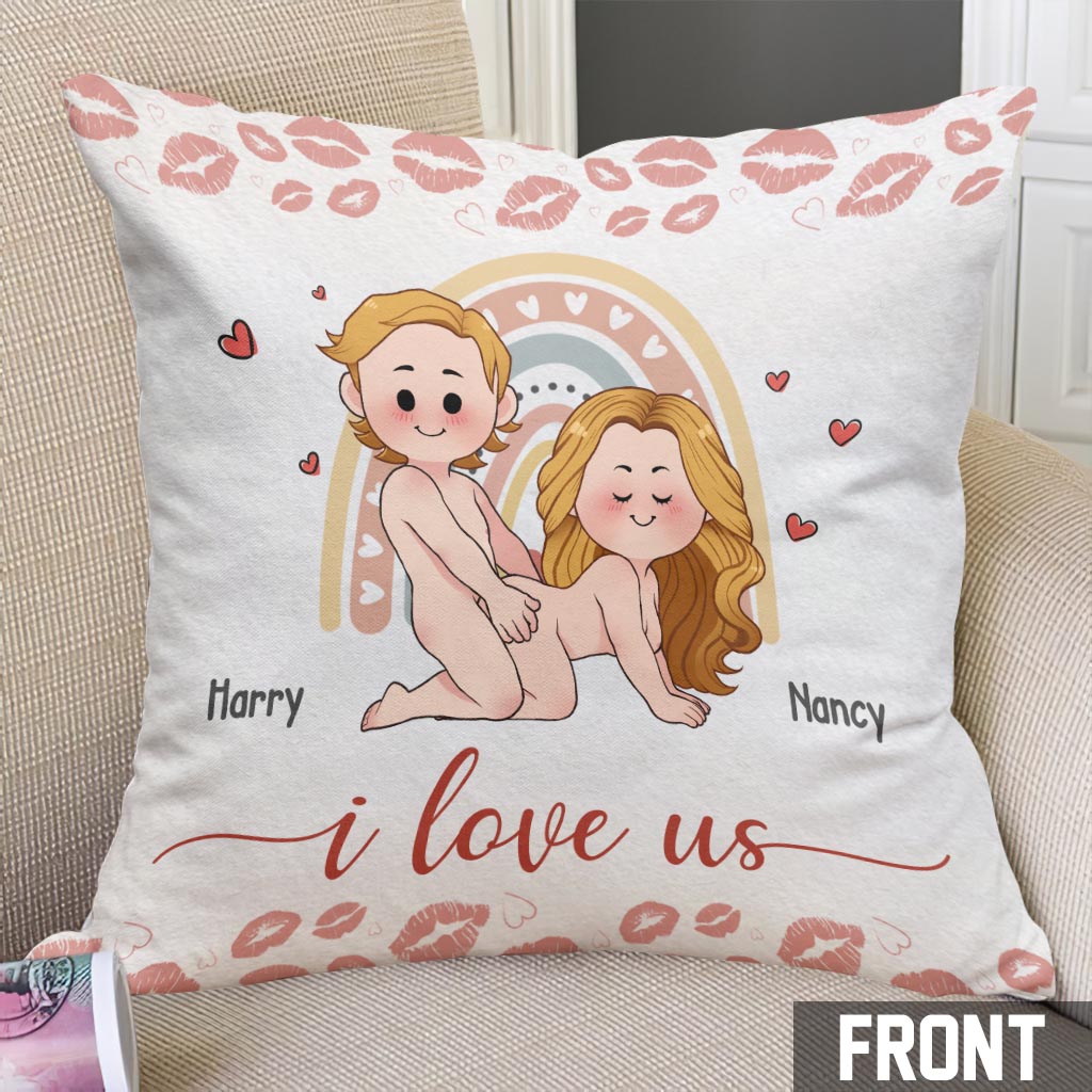 I Love Us I Met You I Like You I’m Keeping You - Personalized Couple Throw Pillow