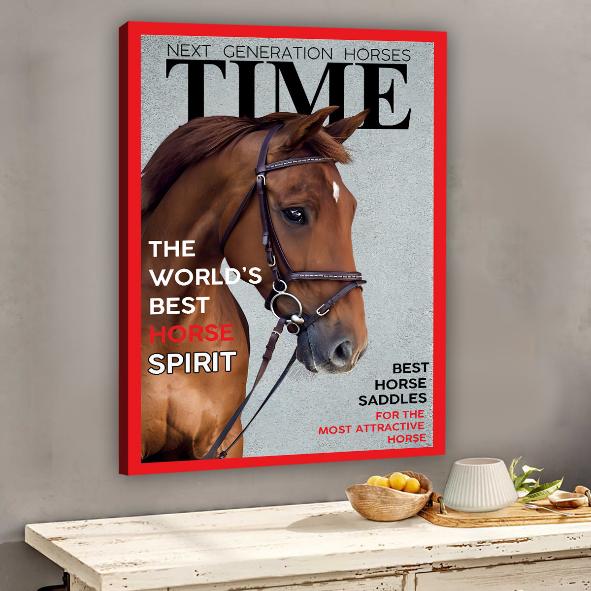 Magazincover – Personalisierte Leinwandbilder und Poster mit Pferdemotiven