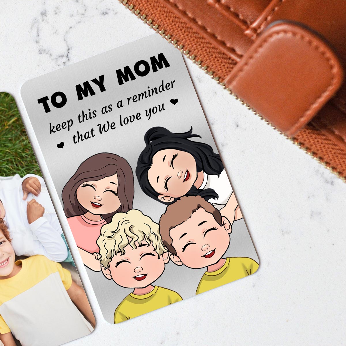 Keep This As A Reminder - Gift for dad, grandma, grandpa, mom, uncle, aunt, brother, sister - Personalized Wallet Insert Card