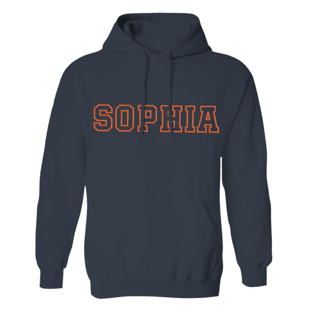 Custom Name - Personalized Couple Embroidered Hoodie