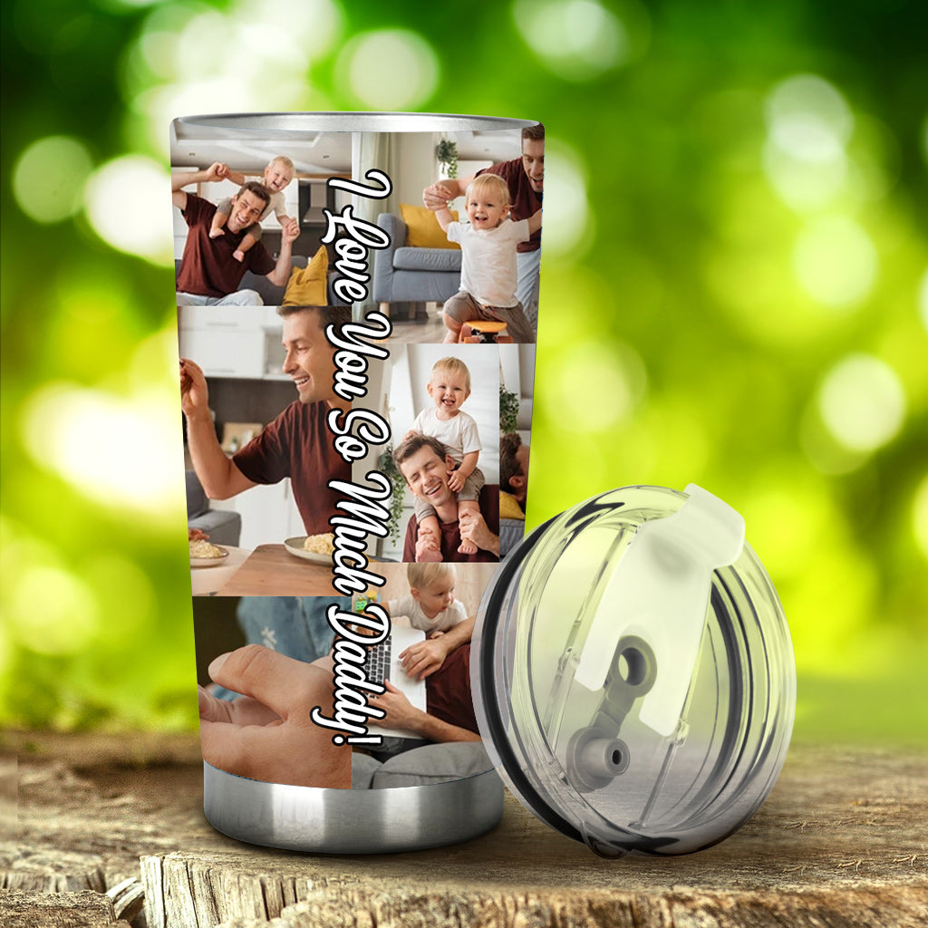 Collage Tumbler - Gift for dad - Personalized Tumbler