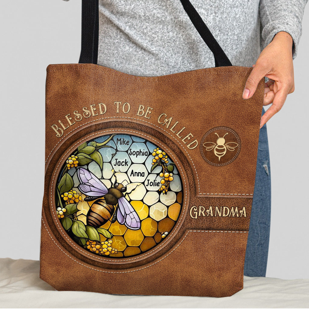 Blessed To Be Called Grandma/ Nana/ Mimi... - Personalized Grandma Tote Bag