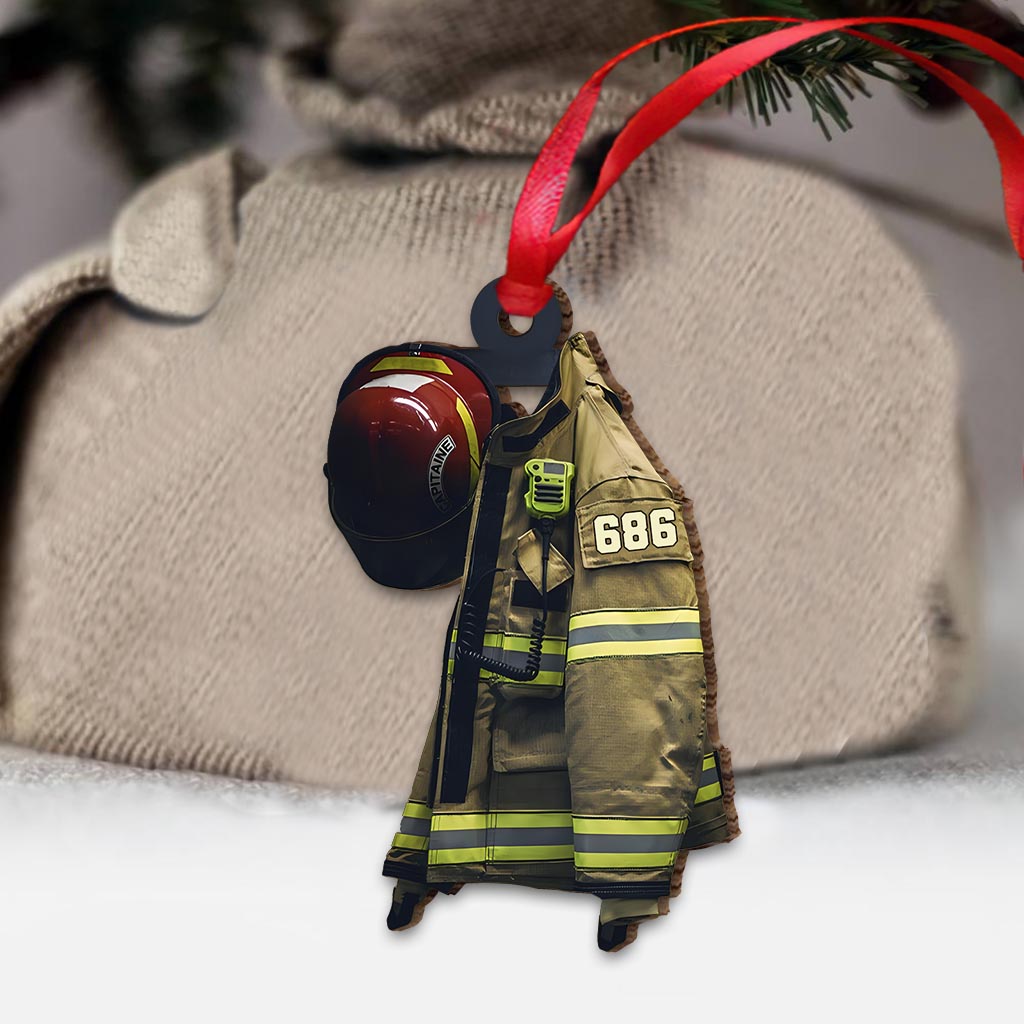 Feuerwehr-Rüstung – Personalisierter Feuerwehr-Anhänger