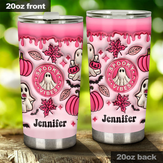 Spooky Vibes - Personalized Halloween Tumbler