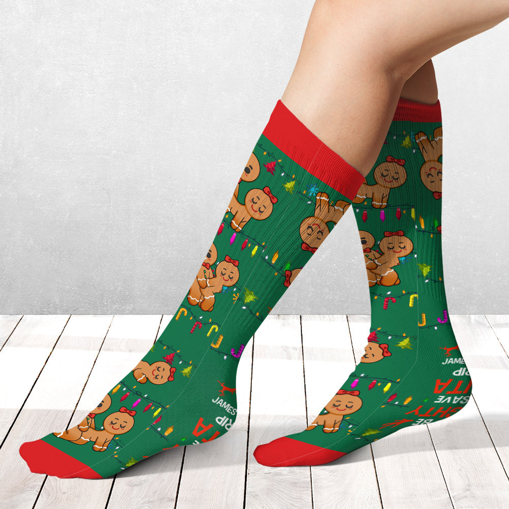 Let's Be Naughty - Personalized Couple Socks